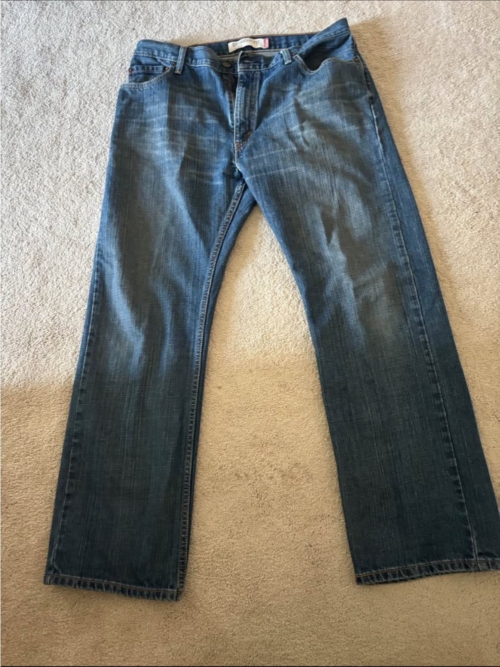 Levi's Men's Straight Jeans in Washed Blue